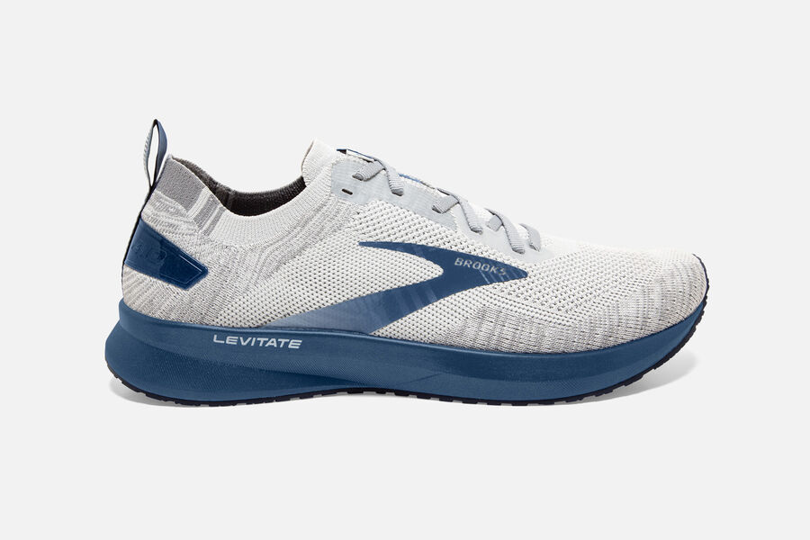 Brooks Levitate 4 Mens Australia - Road Running Shoes - Grey/Blue (008-XJTSO)